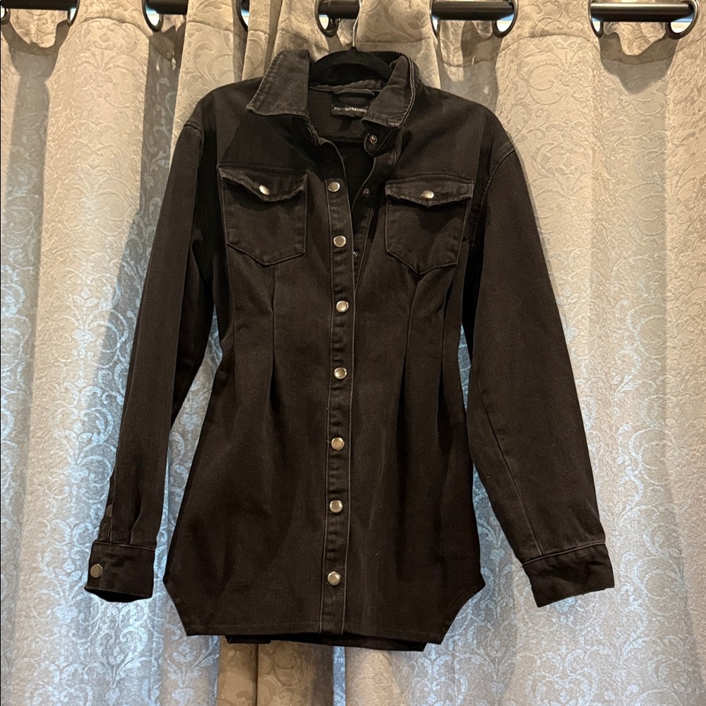 PrettyLittleThing Black Mini Dress